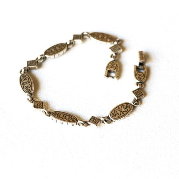 Vintage Napier Link Bracelet Signed - Picture 1 of 6